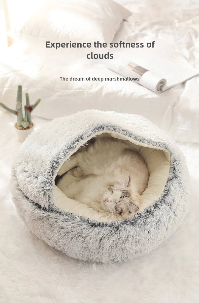 Autumn & Winter Soft Plush Pet Bed